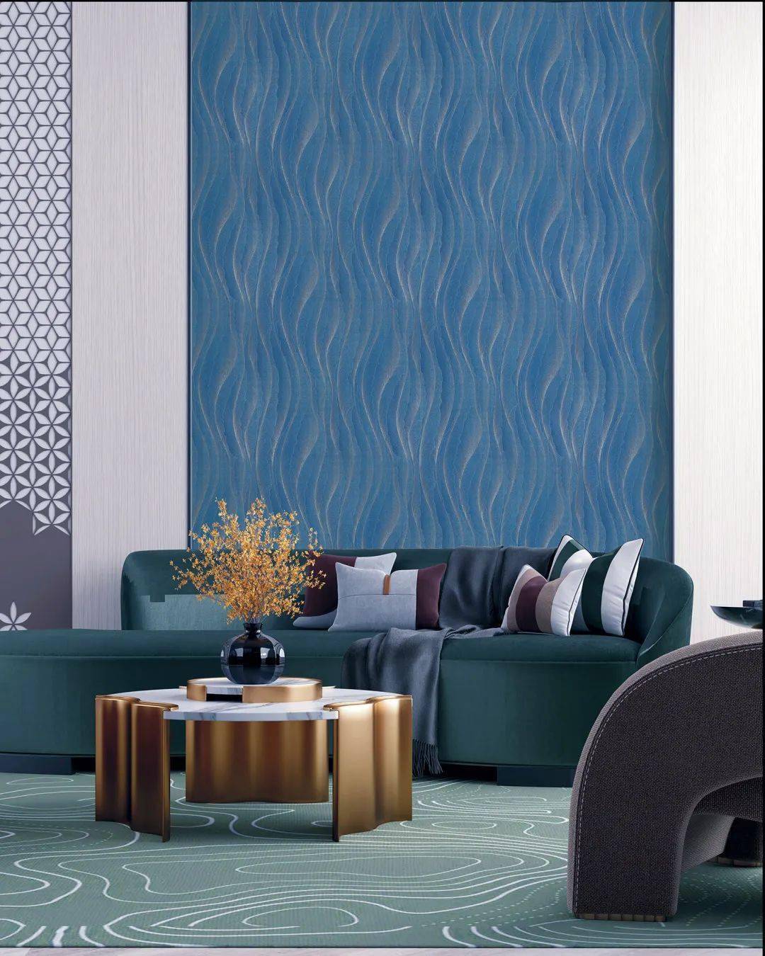 莺牌艺术墙布春季首发新品流溪自然轻奢缔造者