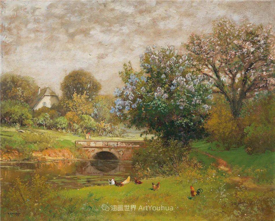 奥地利画家aloisarnegger风景油画作品欣赏