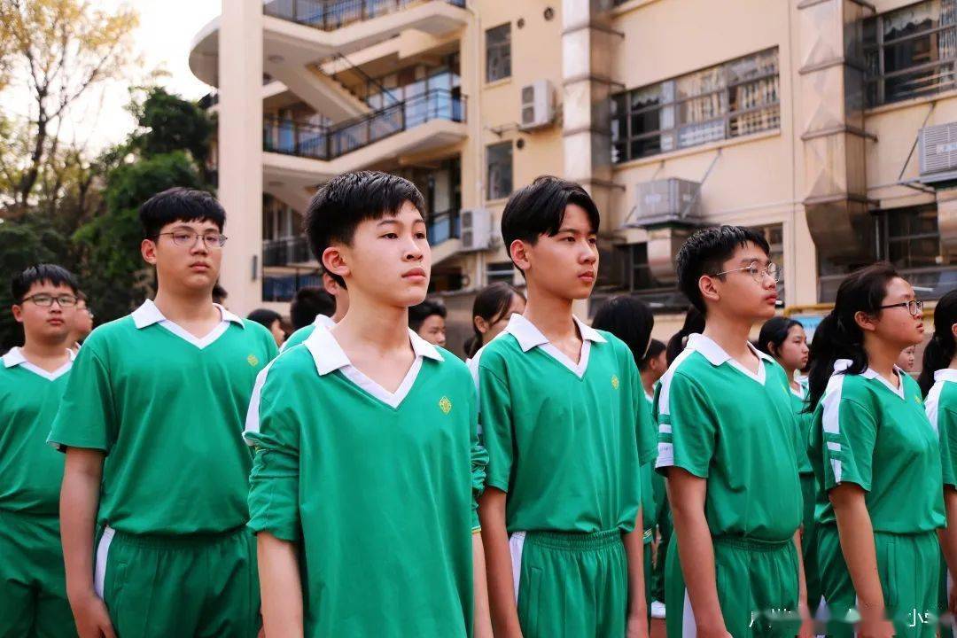 执信军训汇演2021年热血开训众学子听令出征