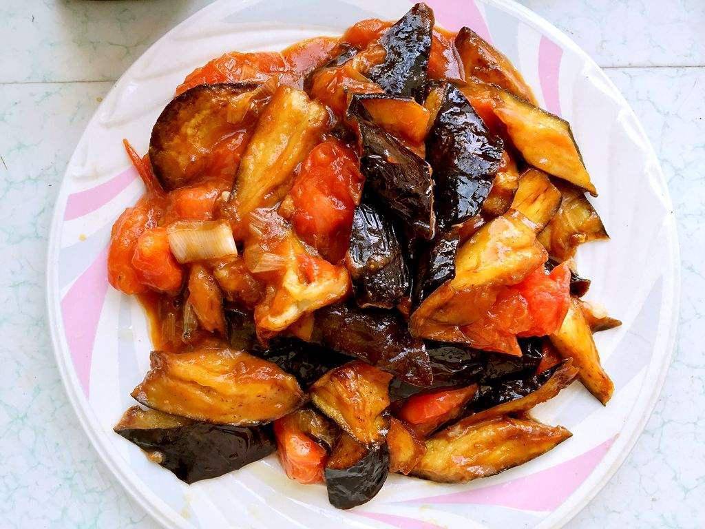 糖汁烧茄子