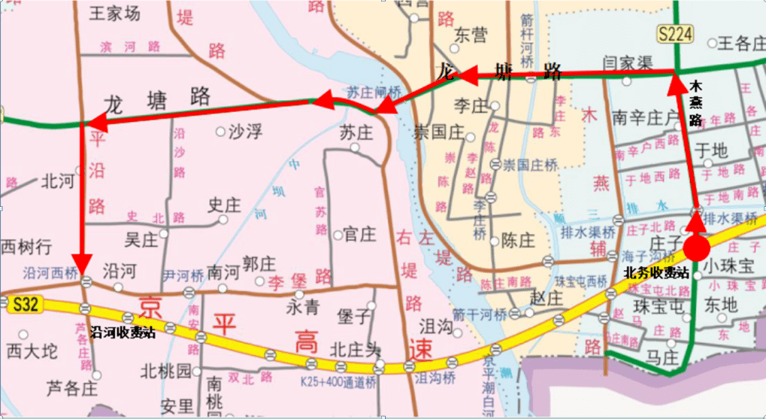 京平高速路线图图片