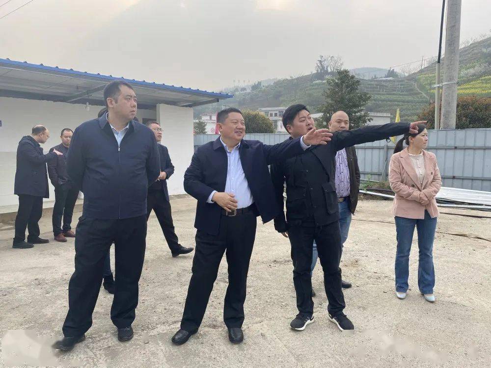 刘朝平谢晓丹调研筠连中心镇建设及重点事项推进情况