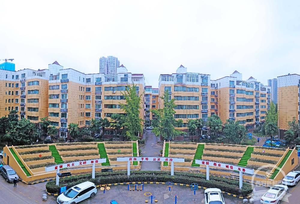 改造后的紫薇花园小区(资料图片 西安报业全媒体记者 谢伟 摄