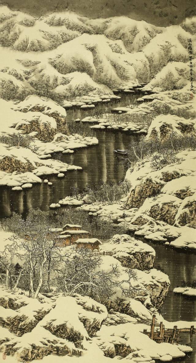 赵春秋教你怎样画山水雪景