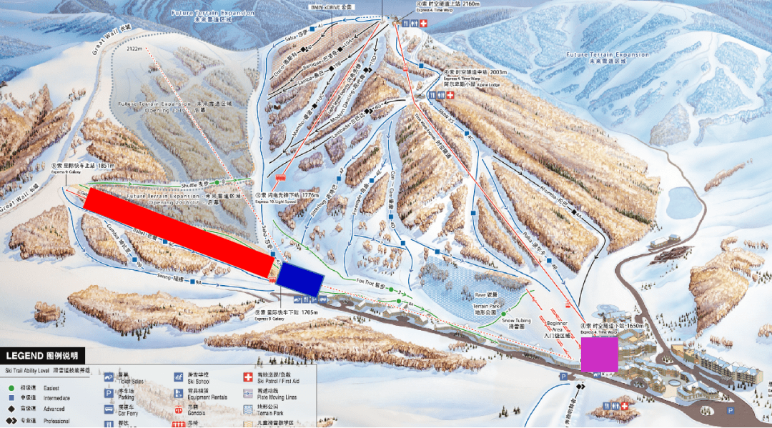 太舞滑雪小镇地图图片