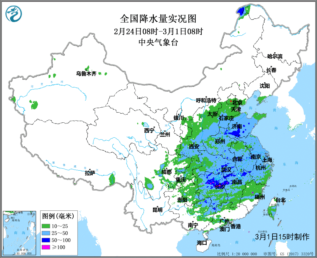 天气盘点 2月24日至3月1日中东部接连两次大范围雨雪天气过程 气象