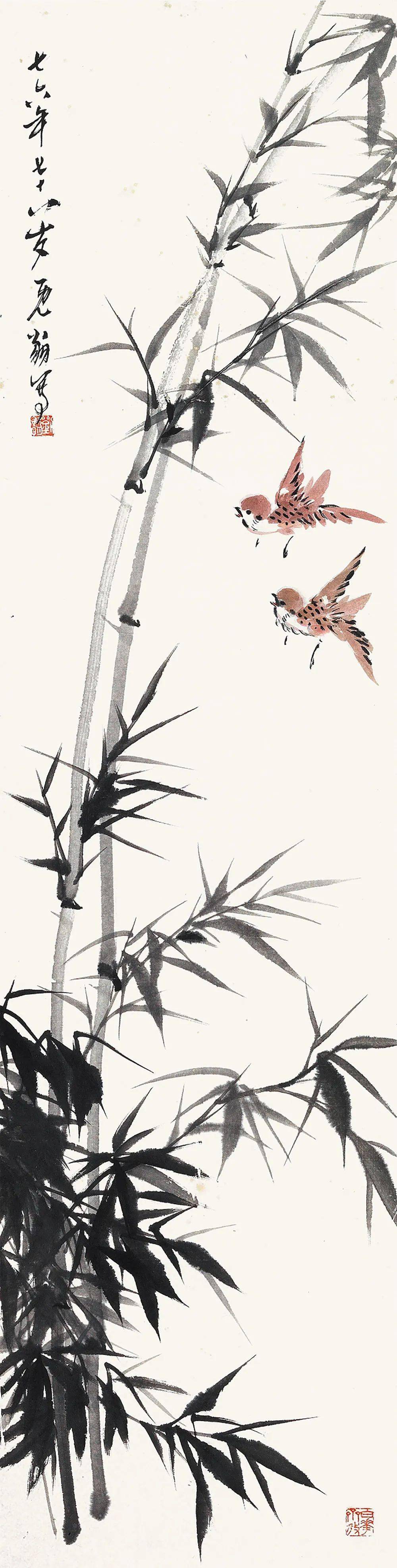 这花鸟画真清爽极富天趣