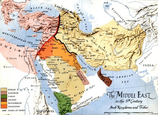 早期萨珊王朝建立之初,生活在今日伊拉克南部,沙特北部与阿联酋等地的