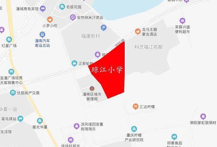 关注重点工程潼南琼江小学开校