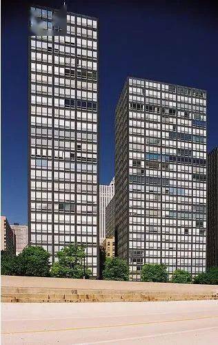 mies van der rohe,1951湖滨公寓860-880 lake shore drive03赖特为