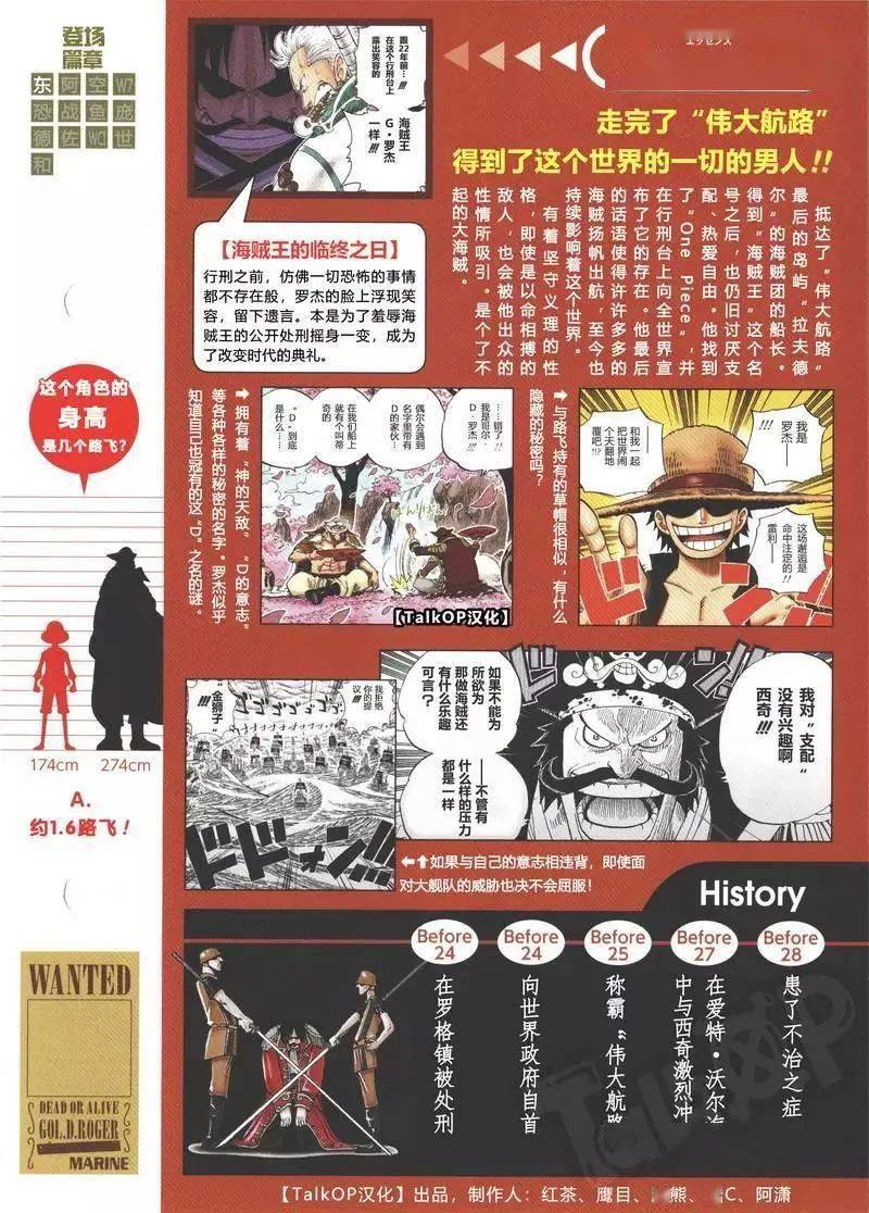 海贼王罗杰和红发团干部生命卡详细介绍