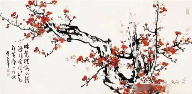画梅大师董寿平的梅花，绝美！_搜狐网