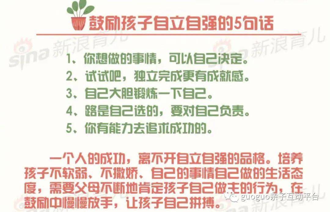 这些话语能够鼓励孩子，你说过吗？