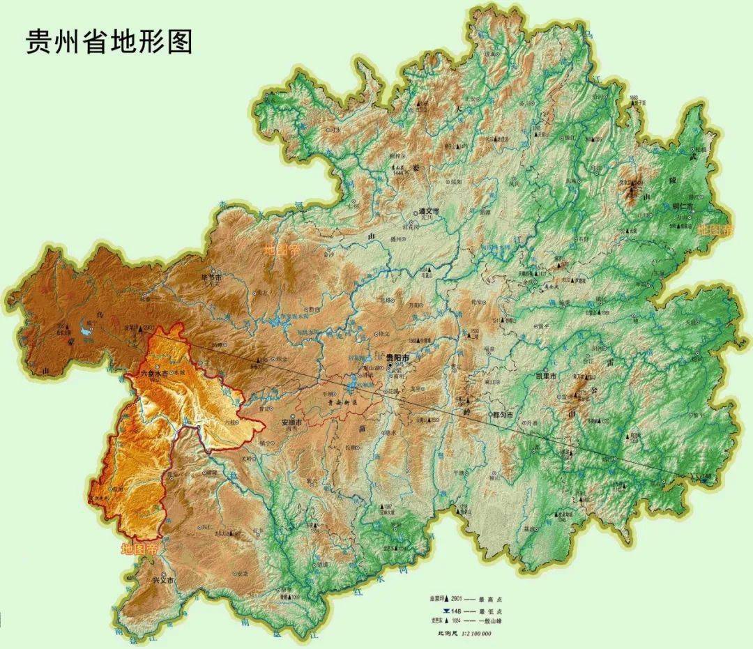 苗岭山脉地图图片