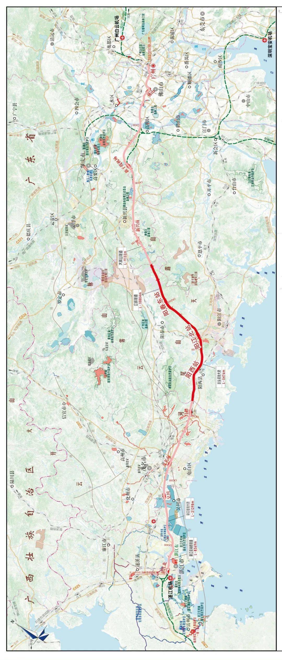 焦兰生温湛滨听取阳江机场,轨道交通和大型文化设施建设情况汇报