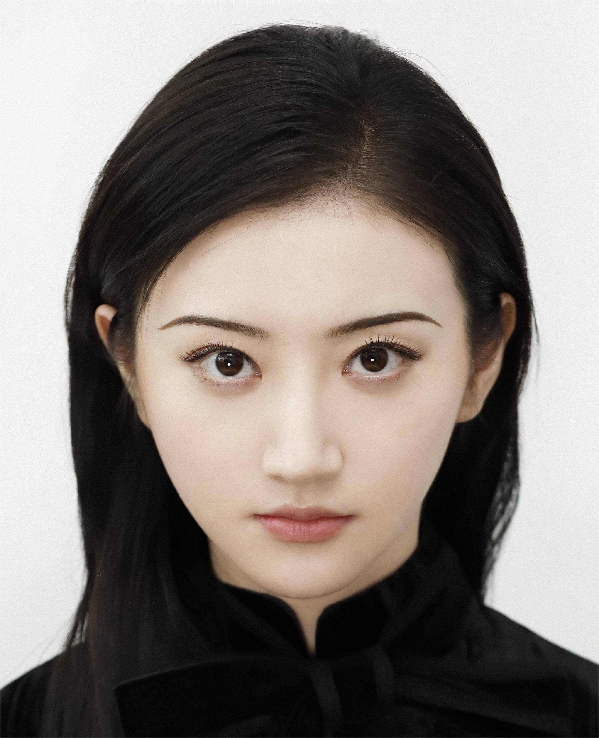 司藤拍证件照不就是世令我吗看到成片后才知道明星和素人有壁