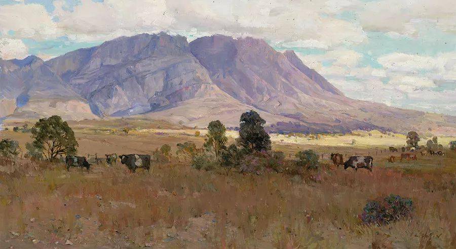 中国著名画家杨鸣山风景油画作品欣赏