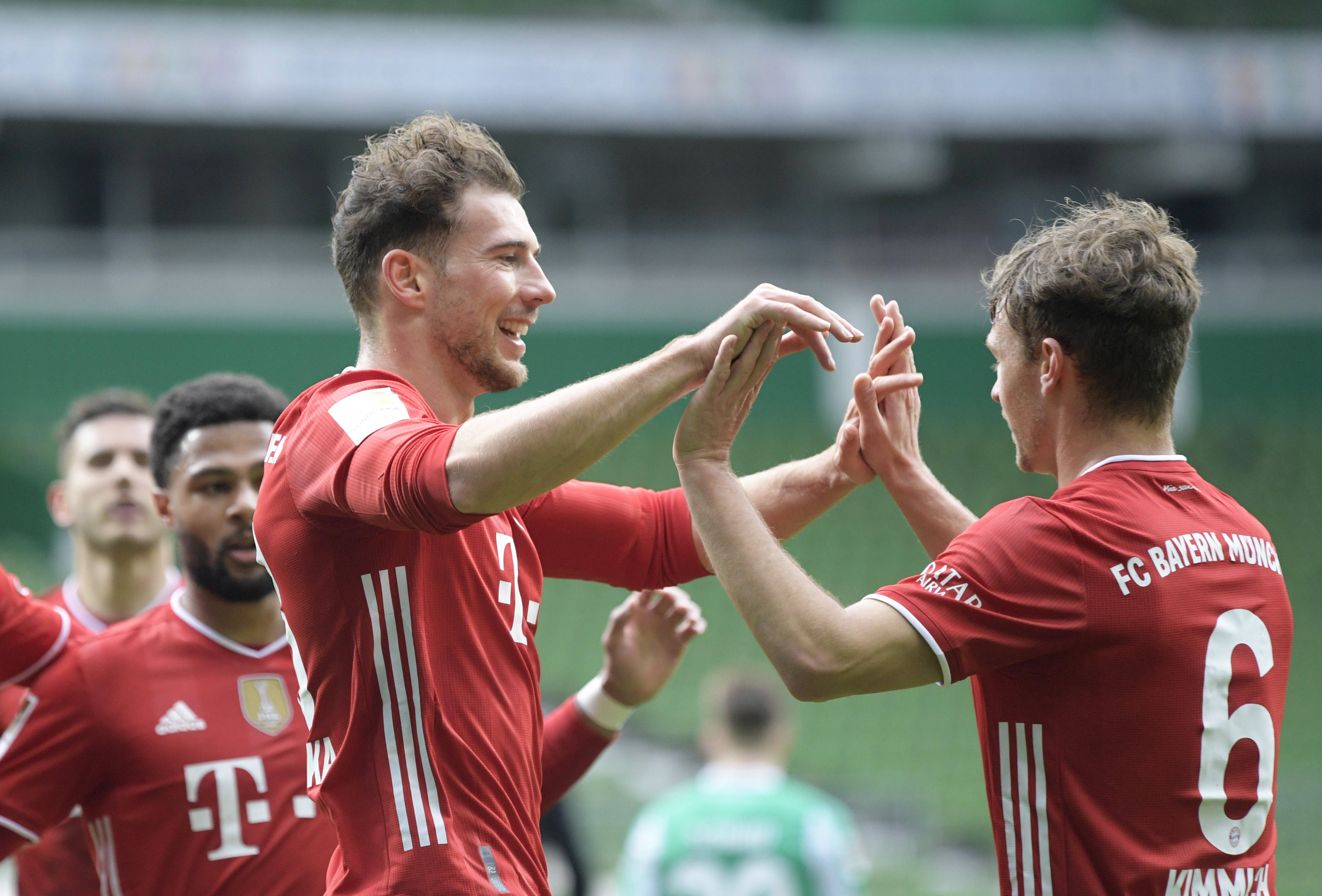 足球德甲拜仁胜不来梅