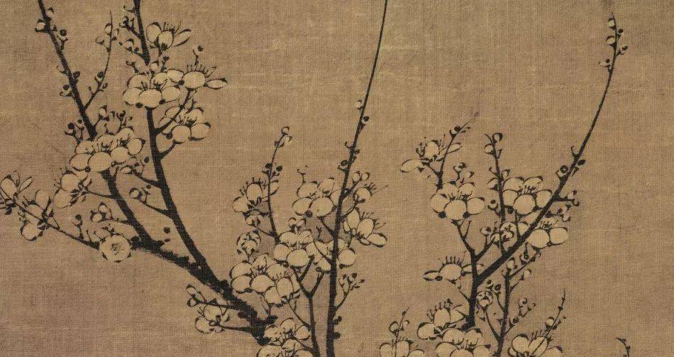 元 王冕《南枝早春图》鉴赏_梅花