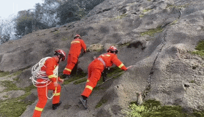 两名小姐姐爬上30米峭壁挖青苔，结果报了警！