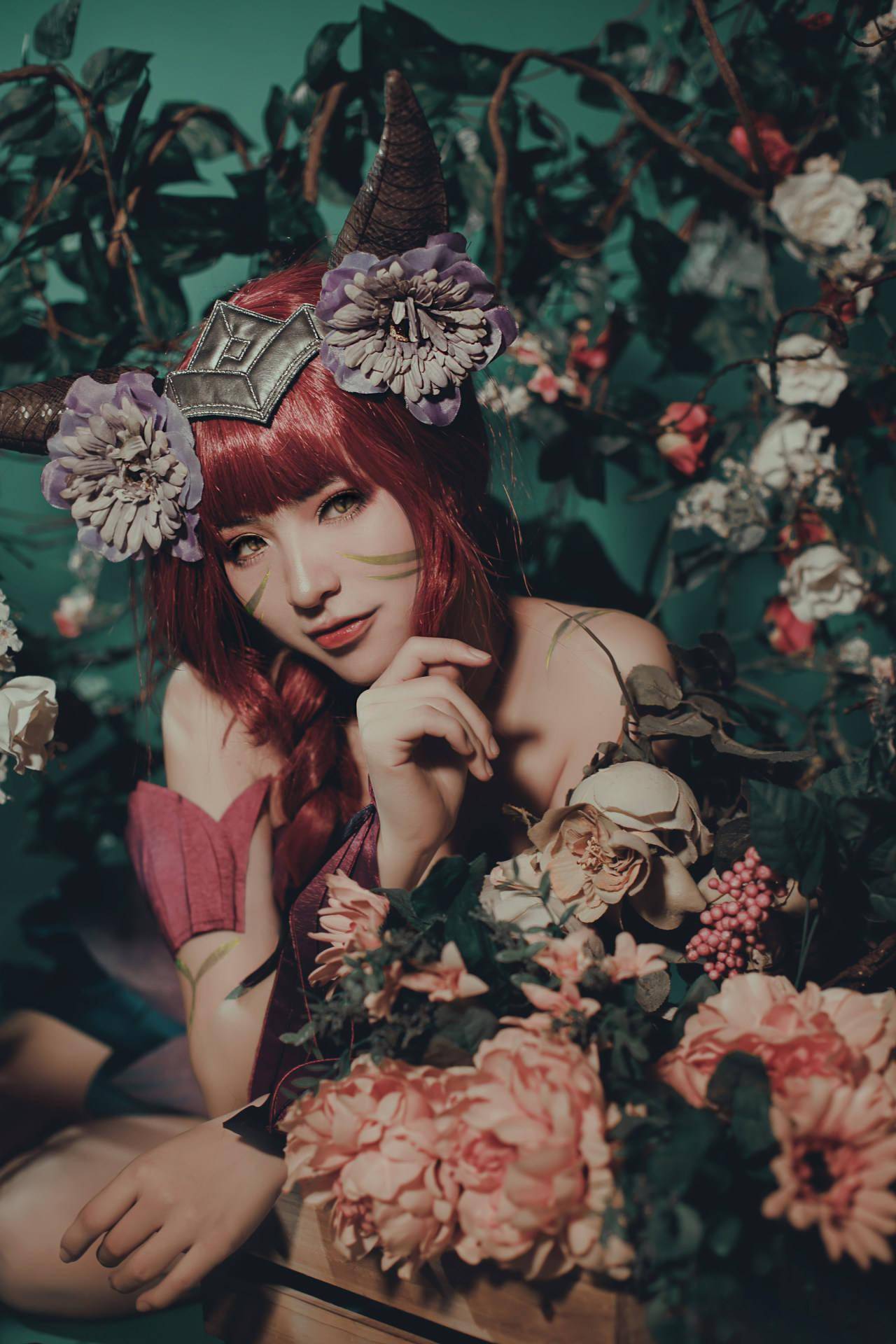 英雄联盟阿狸永恒之森cosplay