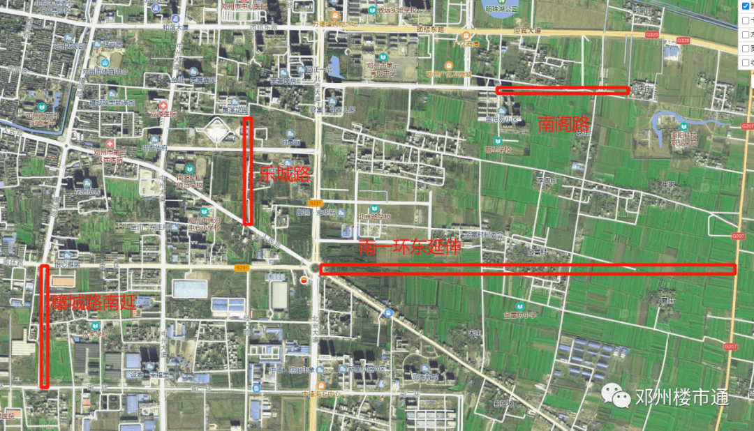 邓州市最新道路规划图图片