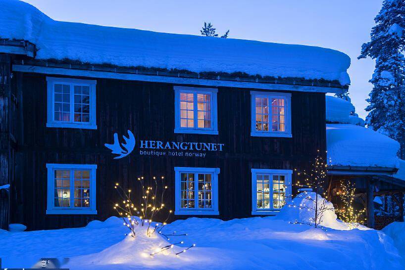 挪威海朗特尼特精品酒店尽享窗外梦幻般的雪景天堂