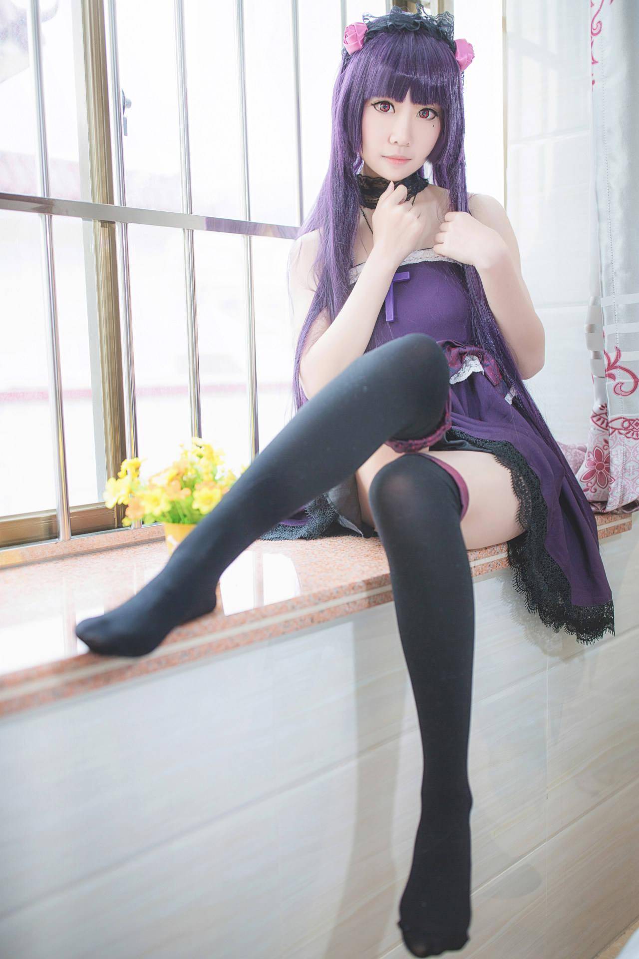 五更瑠璃黑猫睡裙cosplay Coser