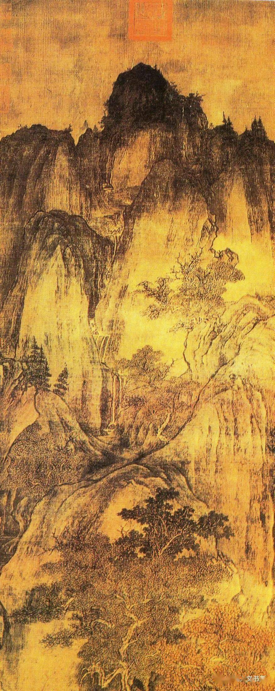 五代北宋山水画大师关仝,"笔愈简而气愈壮,景愈少而意愈长".