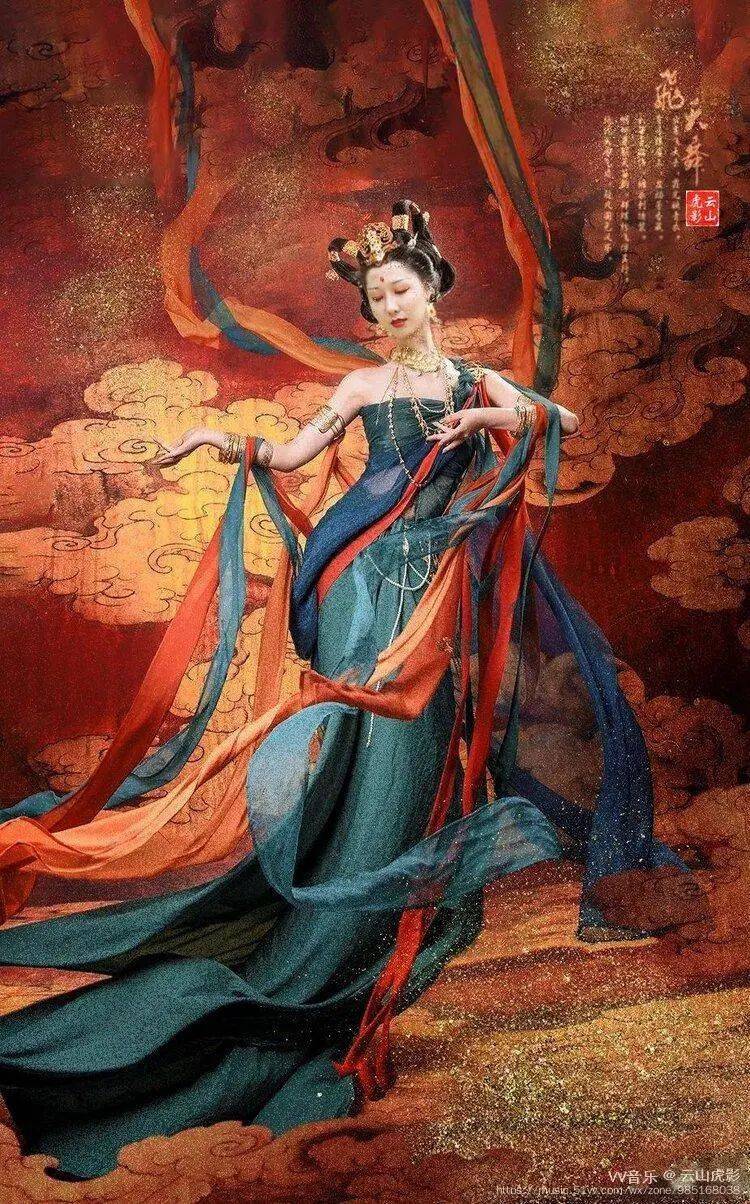 人像摄影:敦煌飞天_tencent