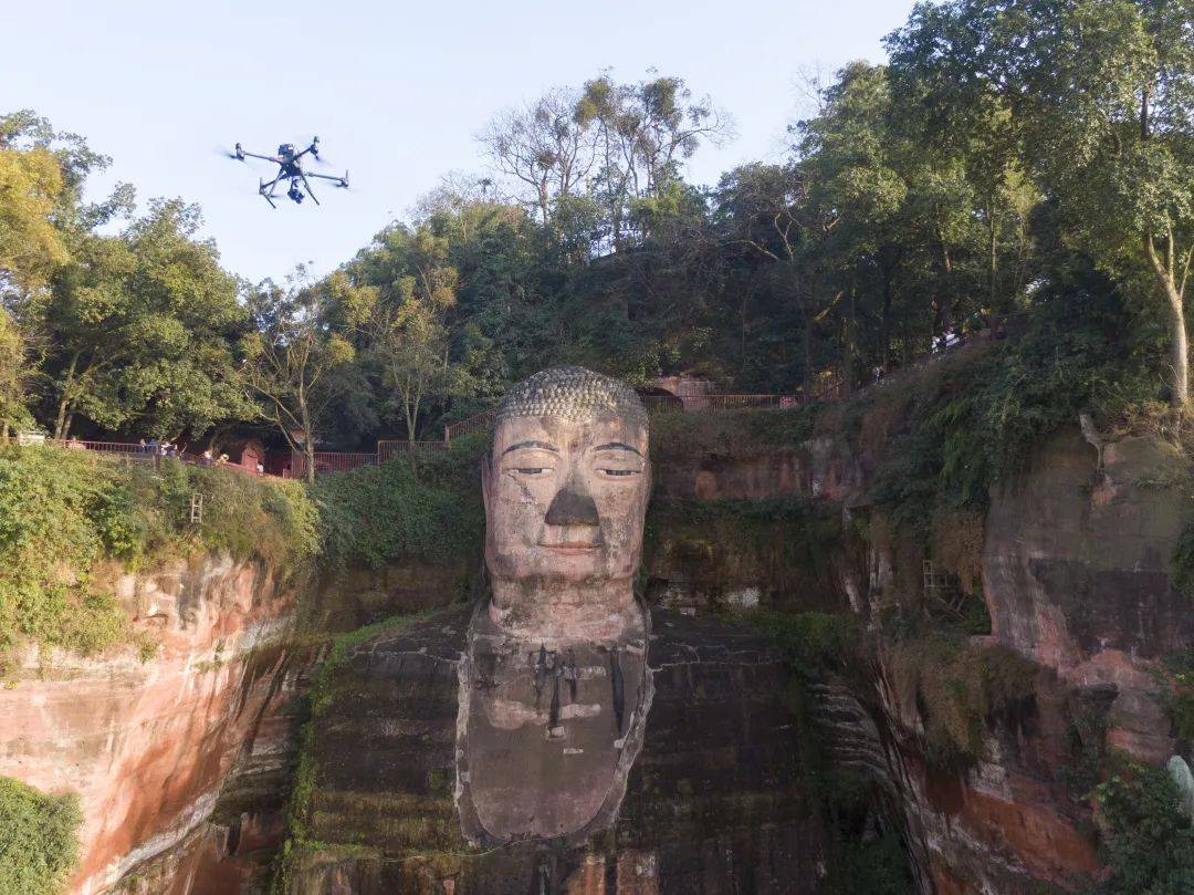 航线|这一次毫米级！大疆DJI P1 攻克乐山大佛精细建模难题