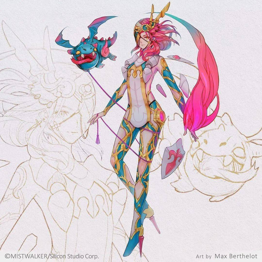 cg游戏角色原画看完又有练画的动力了