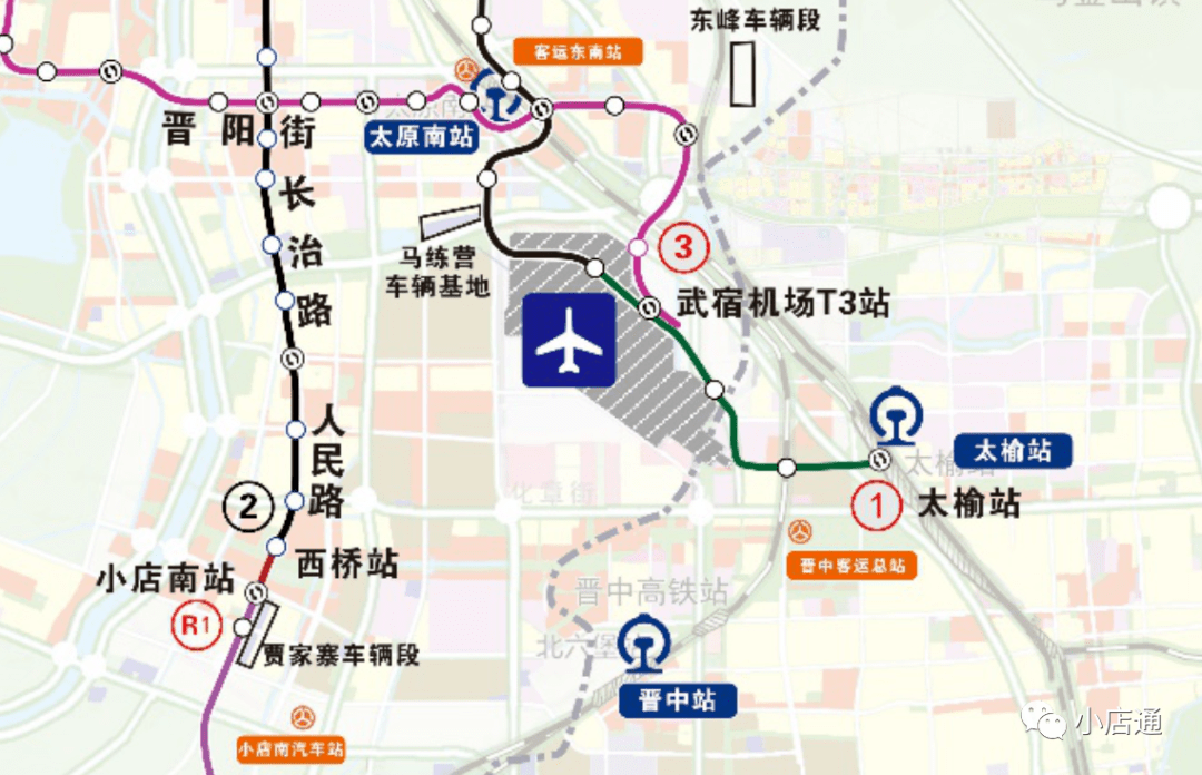 晋阳街的换乘站对整个南部来说都很重要,包括高铁,机场在内都需要通过