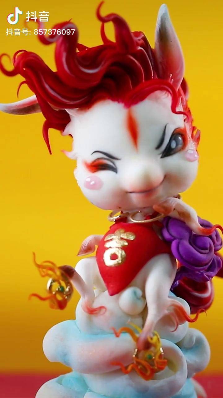 做好中国翻糖传播中国文化dou小助手用翻糖还原山海经里的瑞兽吉量马