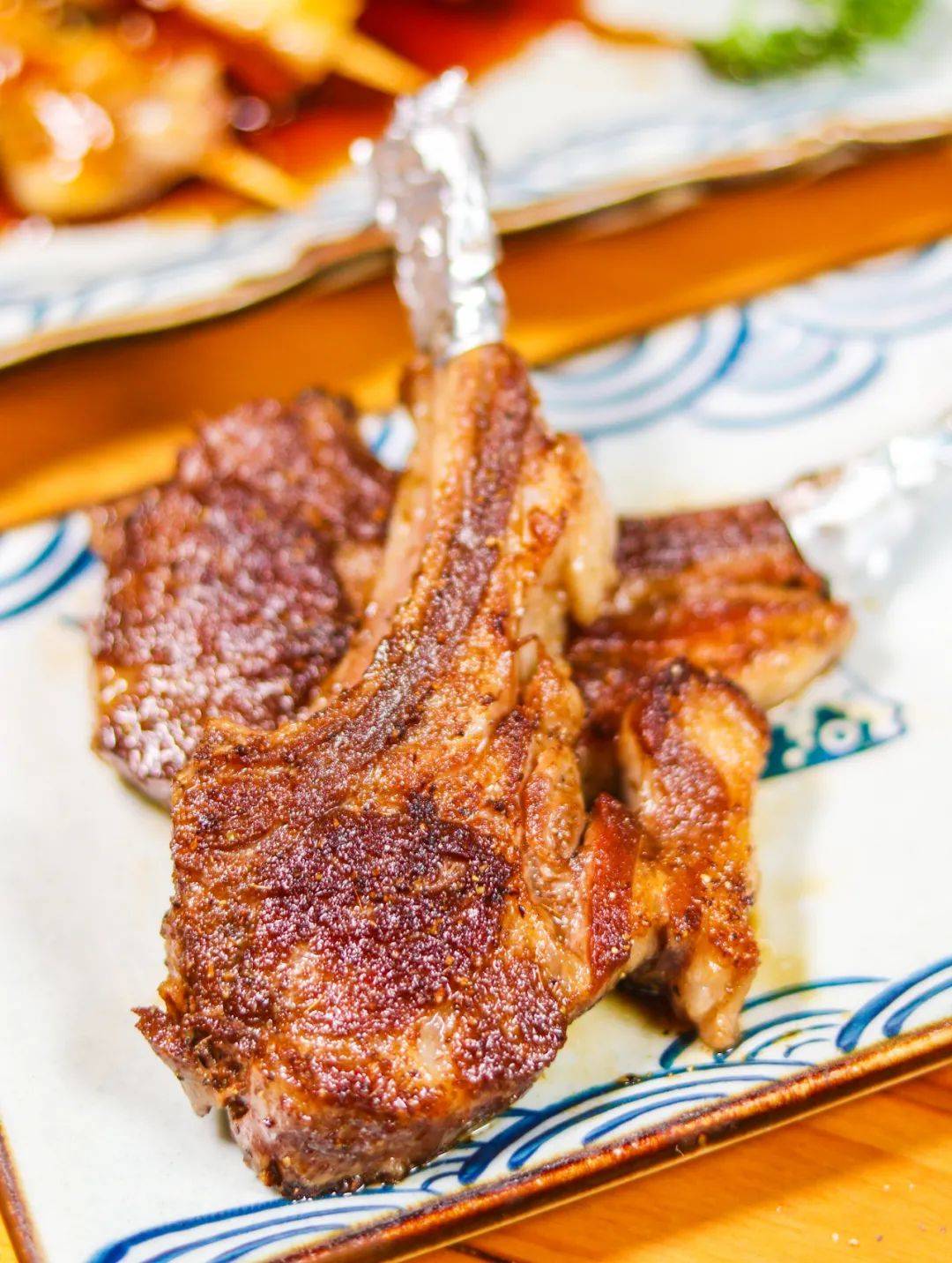 法式羊排-铁板 日料,美味双重暴击纳尼小新的大阪烧也能接受定制肺耨