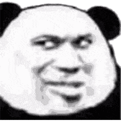低眉顺眼熊猫头表情包图片