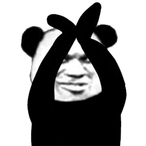 熊猫动图表情包gif惊讶图片