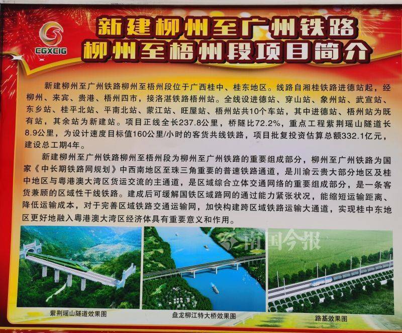 柳州又有大动作修复官塘片滨江生态柳广铁路柳梧段年内完成10亿投资