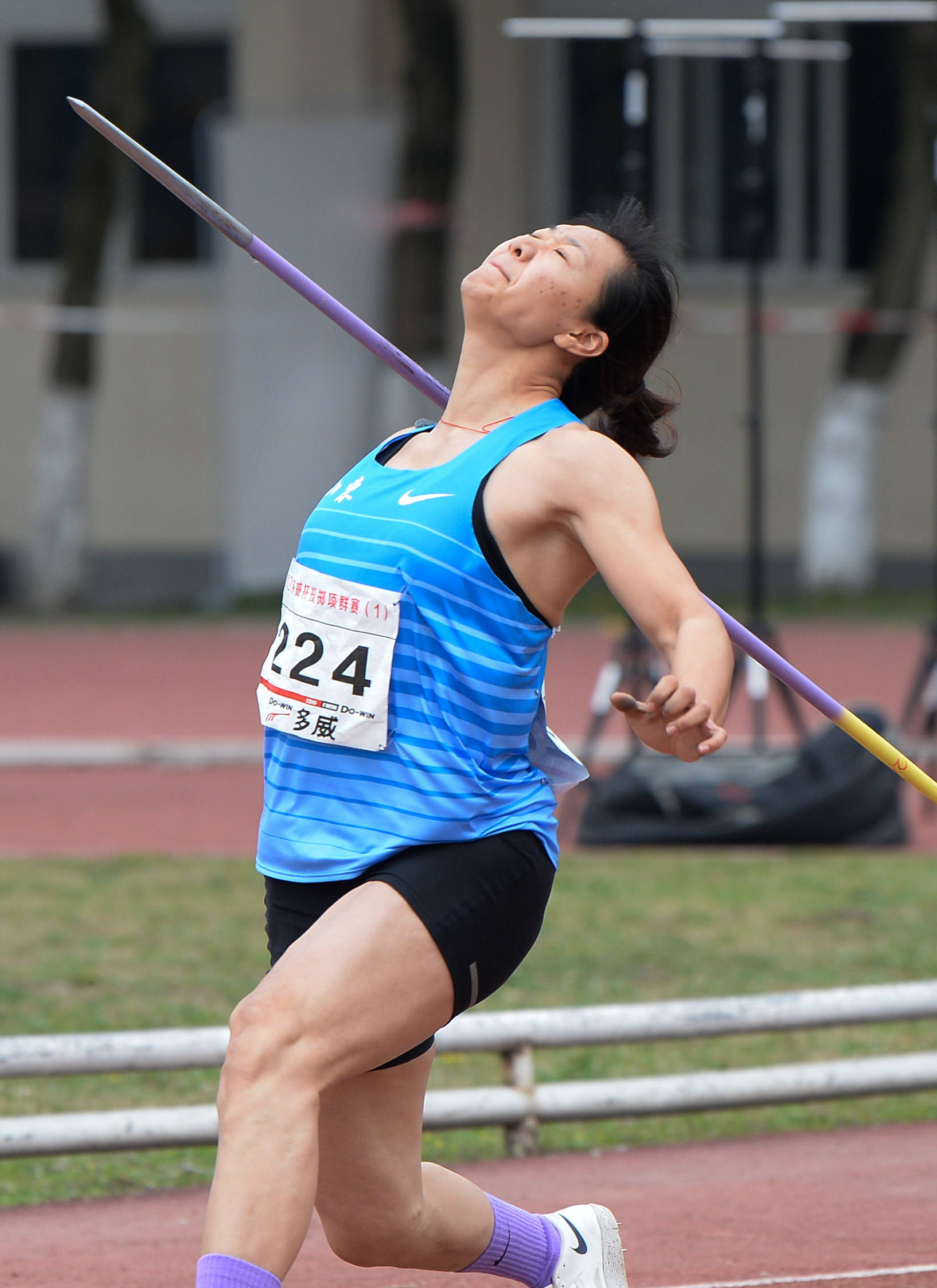 田径2021年投掷项群赛第一站女子标枪赛况