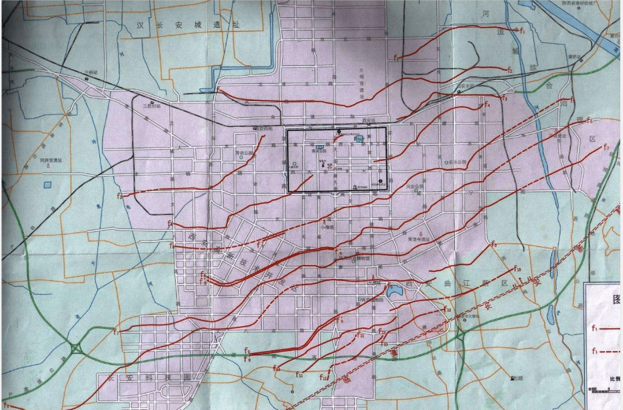 西安地裂带分布图图片
