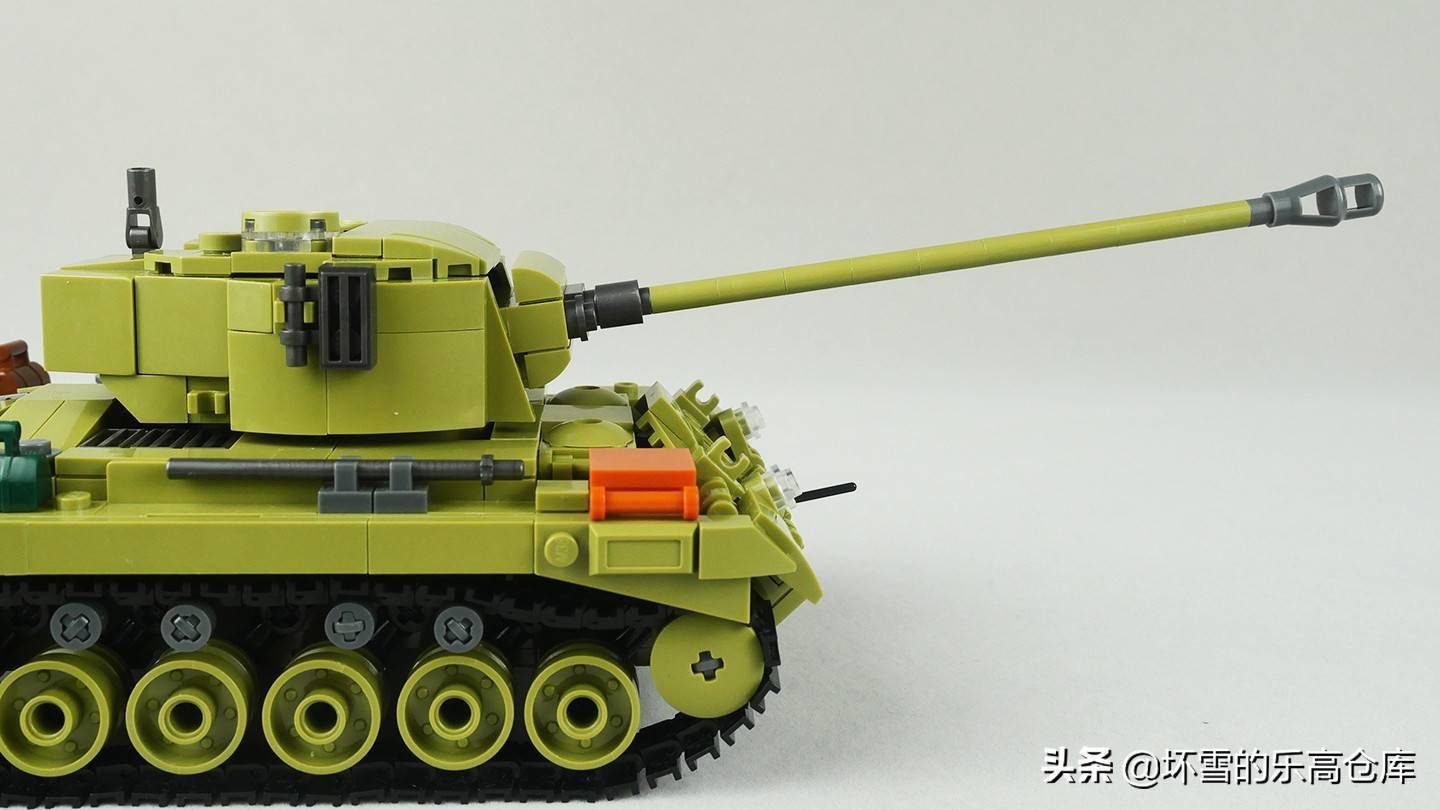 射豹勇士小鲁班积木m26潘兴二合一套件评测