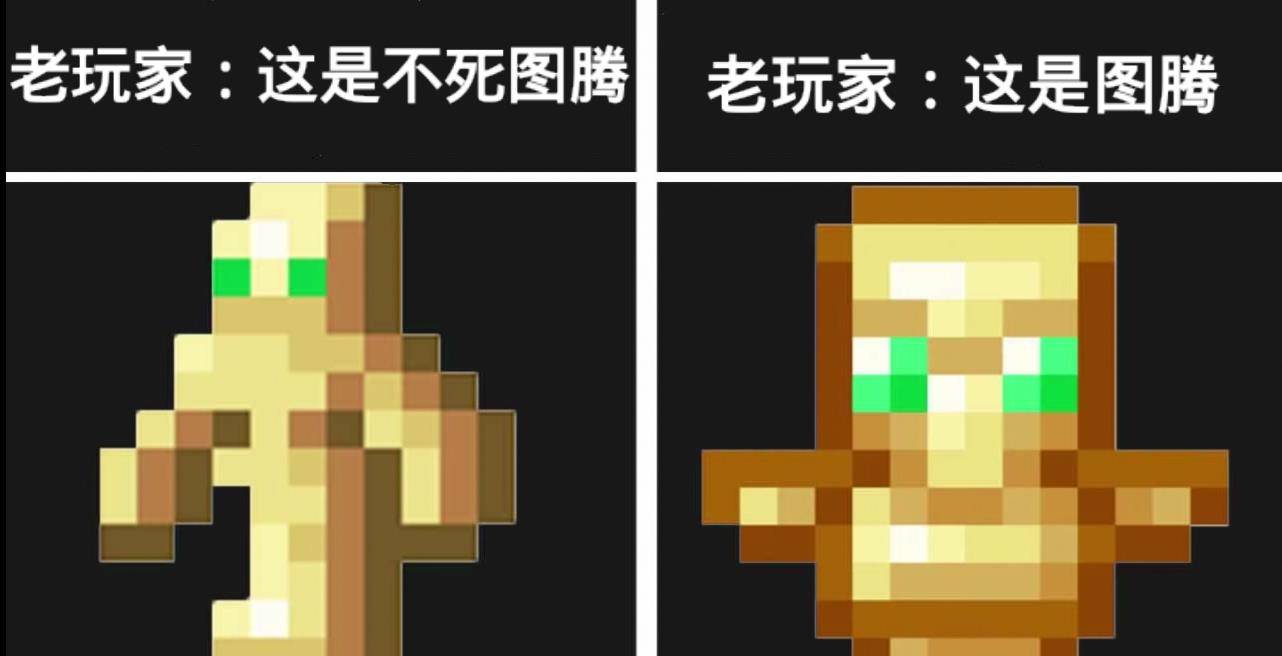 我的世界:只有mc玩家才能看懂的那些梗图,解读后直呼过于真实!_图腾