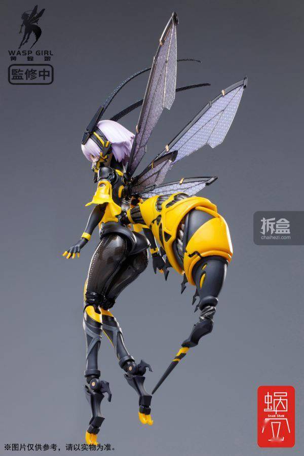 蜗之壳waspgirl黄蜂娘bee3w嗡酱可动机甲人偶