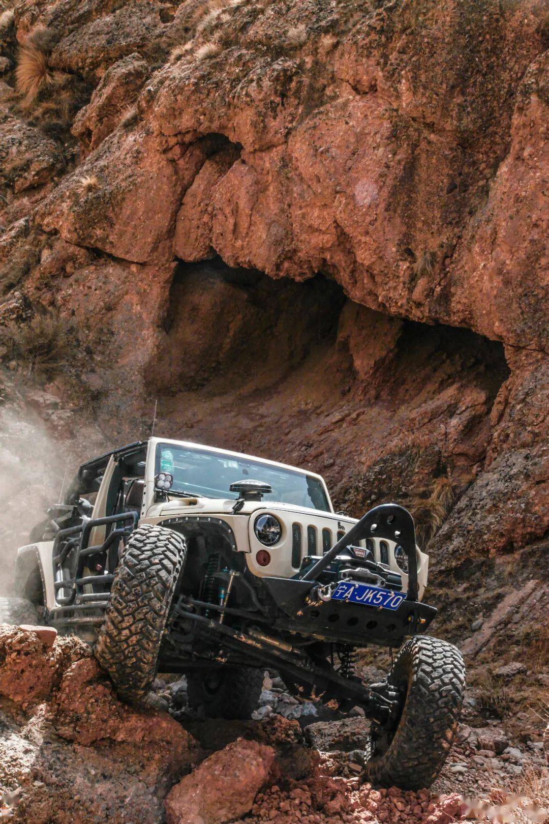 为了一棵树他在虎克把那台爆改牧马人干翻了