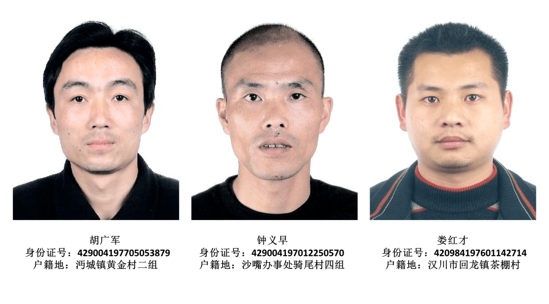 仙桃警方追捕3名涉毒在逃人员,看到他们请报警_平安