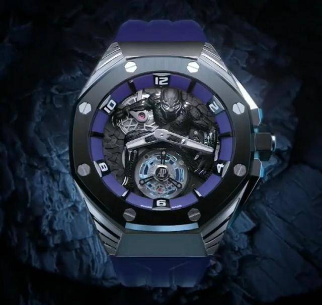 鹿晗上手千万手表爱彼首联漫威黑豹120万白金3407万