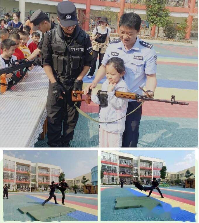 泸水警方联合怒江州直第二幼儿园开展校园反恐防暴应急演练活动_巡