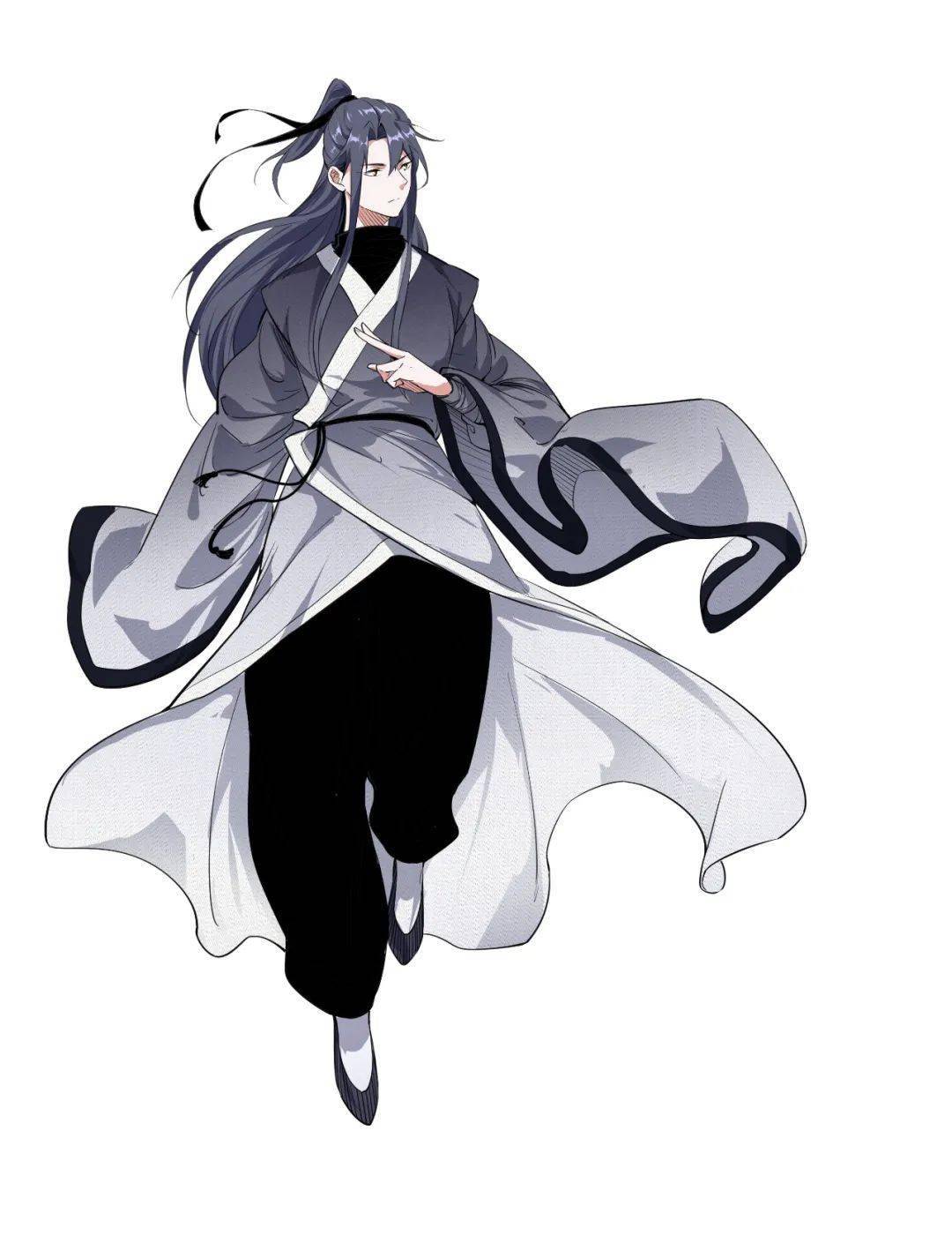 的新造型~哇哦~谢焱剑仙造型人设线稿《我为邪帝》人物情报一起揭秘吧