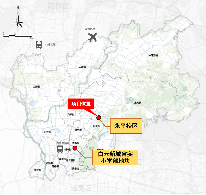 涉及的白雲新城省實小學部,規劃為48班小學,其用地性質將由目前的