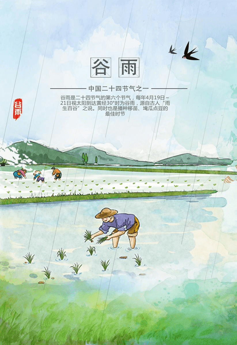谷雨百雨生谷万物更新沐一场人间春色